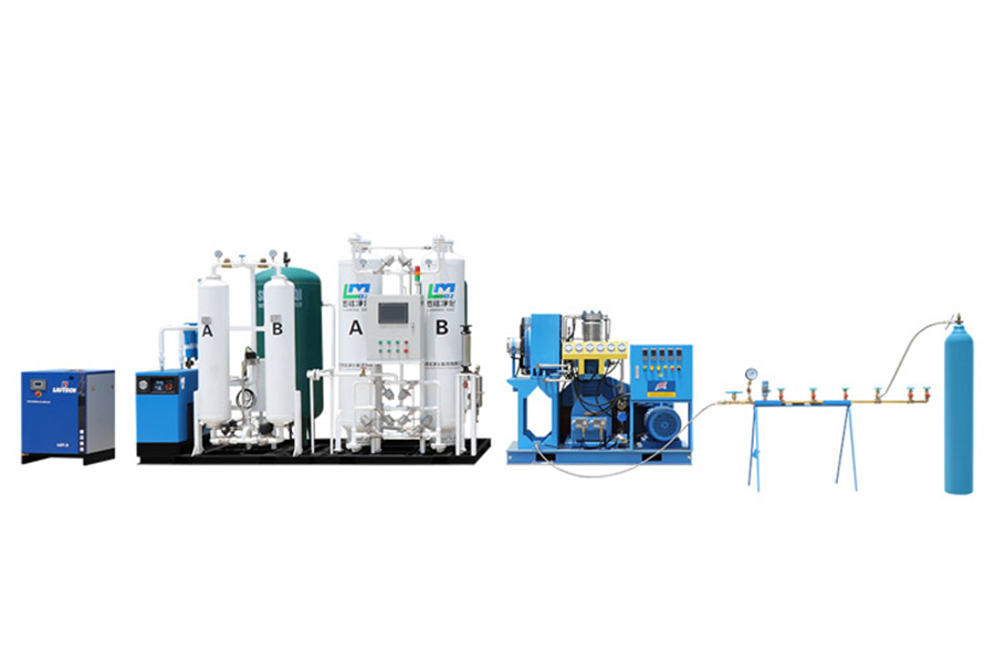 Lékařský systém plnění kyslíku na místě